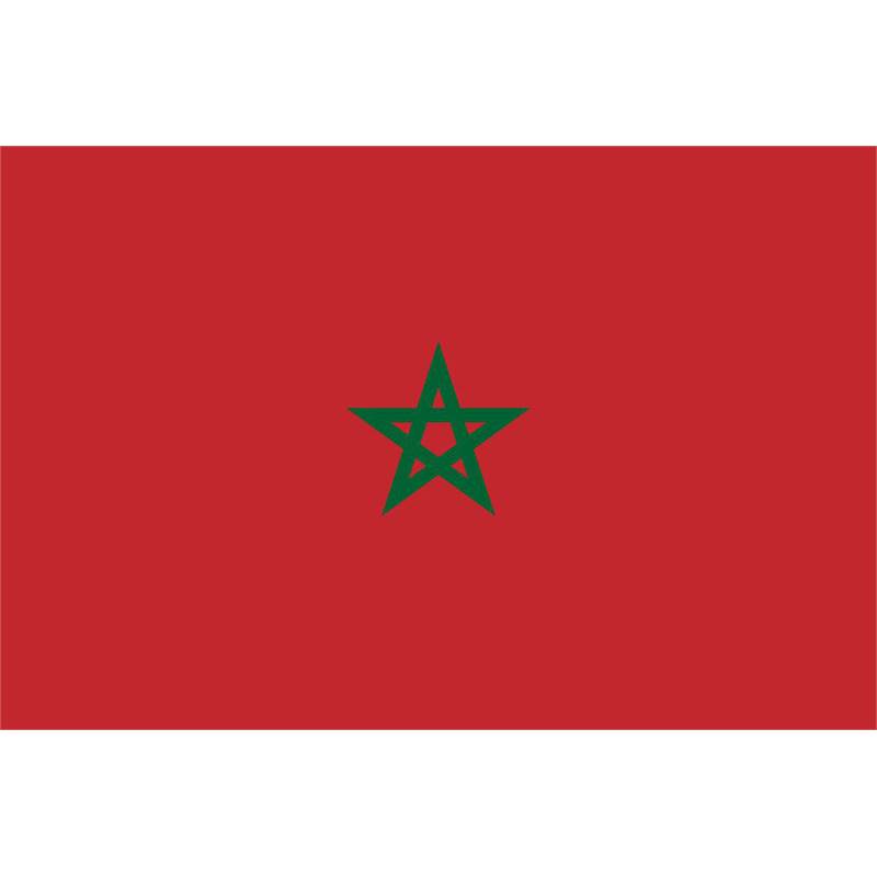 Morocco Courtesy Flag 30 x 45cm-1